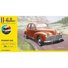 PEUGEOT 203 - ESCALA 1/43 - STARTER KIT - HELLER 56160