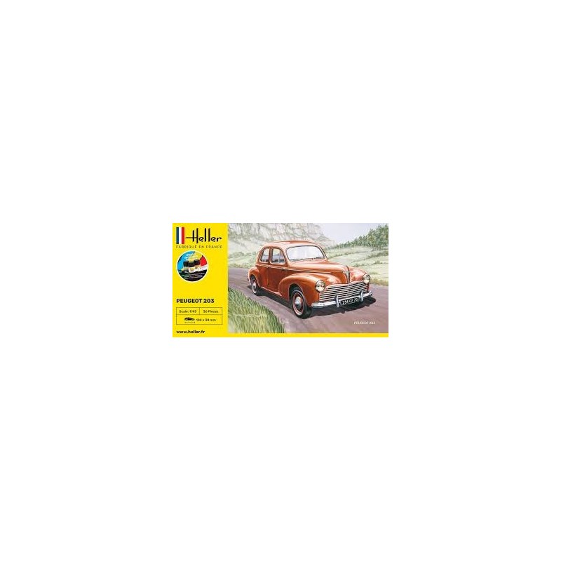 PEUGEOT 203 - ESCALA 1/43 - STARTER KIT - HELLER 56160