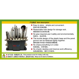 PORTAHERRAMIENTAS PARA MAQUETAS - Tipo D -Trumpeter Master Tools 08045