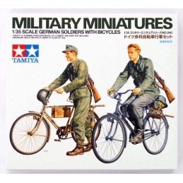 SOLDADOS ALEMANES Y BICICLETA - ESCALA 1/35 - TAMIYA 35240