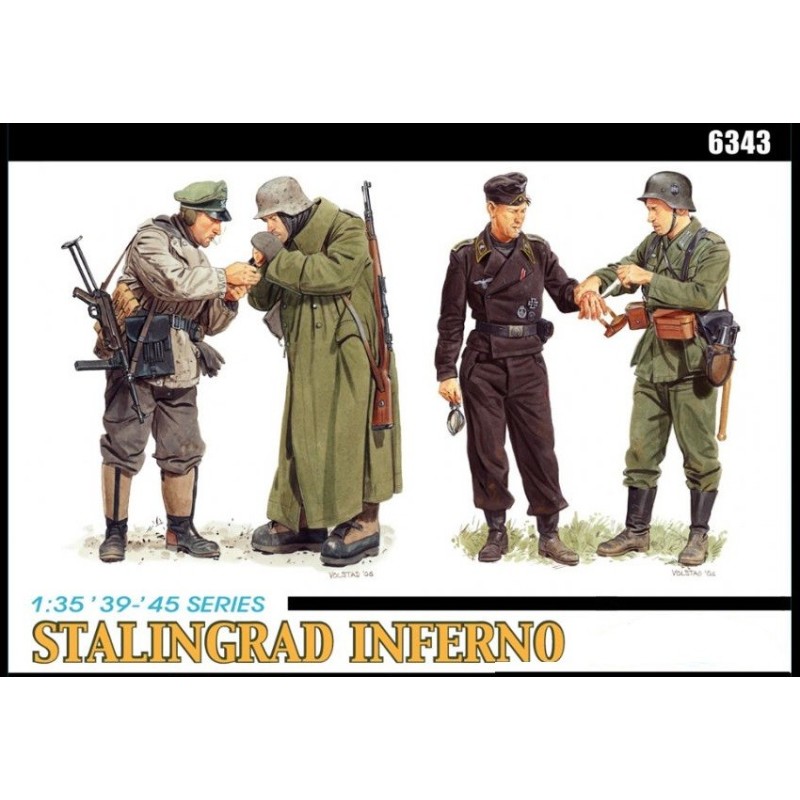 SOLDADOS ALEMANES "STALINGRADO INFERNO" -Escala 1/35- Dragon Models 6343 SOLDADOS ALEMANES "STALINGRADO INFERNO" -Escala 1/35- Dragon Models 6343