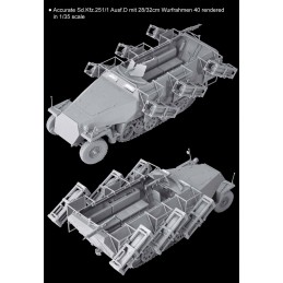 SEMIORUGA Sd.Kfz.251/1 Ausf. D CON LANZACOHETES 28/32cm Wurfrahmen 40 - ESCALA 1/35 - DRAGON 6861 SEMIORUGA Sd.Kfz.251/1 Ausf. D CON LANZACOHETES 28/32cm Wurfrahmen 40 - ESCALA 1/35 - DRAGON 6861