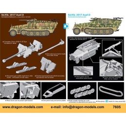 SEMIORUGA Sd.Kfz. 251/7 Ausf. D CON CAÑON 2,8cm sPzB 41 - ESCALA 1/72 - DRAGON 7605