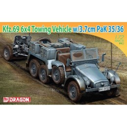 CAMION KRUPP Sd.Kfz. 69 6X4 & CAÑON PAK 35/36 (37 mm) -Escala 1/72 - Dragon Models 7419
