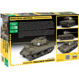 CARRO DE COMBATE M-4A3 (76)W SHERMAN -Escala 1/35- Zvezda 3676 CARRO DE COMBATE M-4A3 (76)W SHERMAN -Escala 1/35- Zvezda 3676