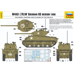 CARRO DE COMBATE M-4A3 (76)W SHERMAN -Escala 1/35- Zvezda 3676 CARRO DE COMBATE M-4A3 (76)W SHERMAN -Escala 1/35- Zvezda 3676
