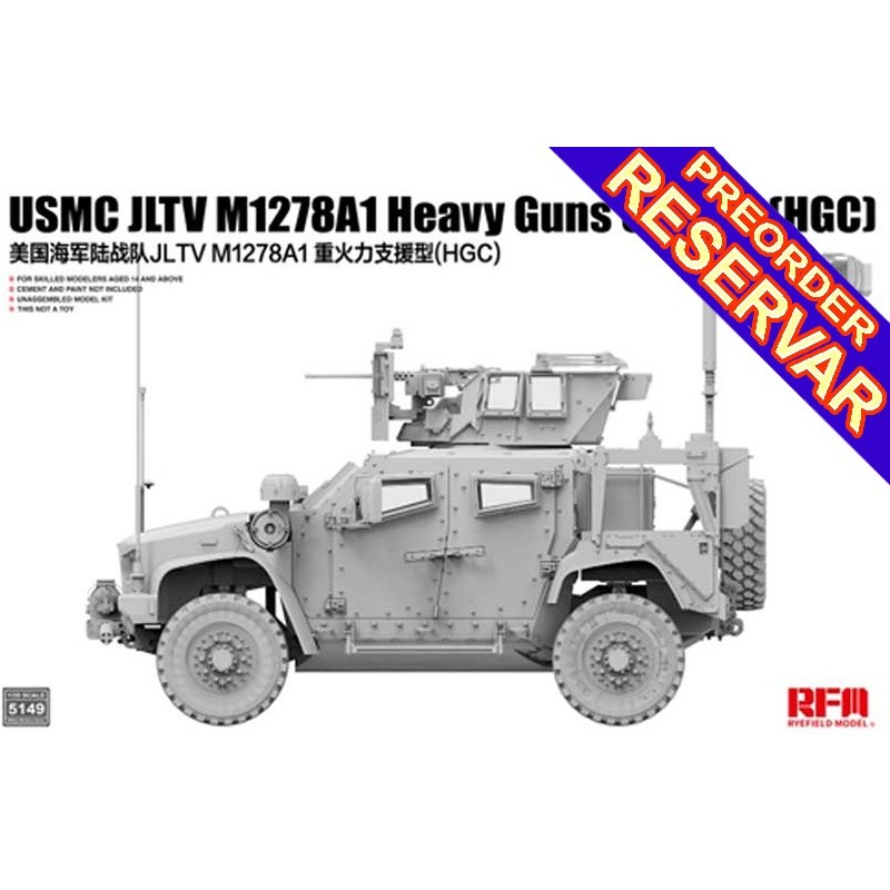 VEHICULO BLINDADO M-1278 A1 (HGC) U.S. Marine Corps -Escala 1/35- RyeField Model RM5149 VEHICULO BLINDADO M-1278 A1 (HGC) U.S. Marine Corps -Escala 1/35- RyeField Model RM5149