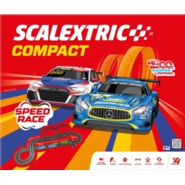 COMPACT CIRCUITO Speed Race -Escala 1/43- Scalextric 10584S500 COMPACT CIRCUITO Speed Race -Escala 1/43- Scalextric 10584S500