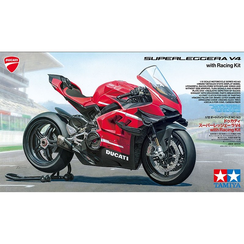 DUCATI SUPERLEGGERA V4 "Racing Kit" -Escala 1/12- Tamiya 14143