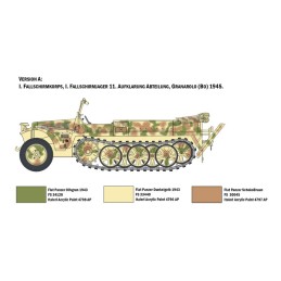 SDKFZ 10 DEMAG D7 CON PARACAIDISTAS - ESCALA 1/35 - ITALERI 6561 SDKFZ 10 DEMAG D7 CON PARACAIDISTAS - ESCALA 1/35 - ITALERI 6561