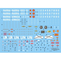 SET CALCAS AB-204 / AB-212 Tercera Escuadrilla Armada Española -Escala 1/72- Series Españolas 2722 SET CALCAS AB-204 / AB-212 Tercera Escuadrilla Armada Española -Escala 1/72- Series Españolas 2722