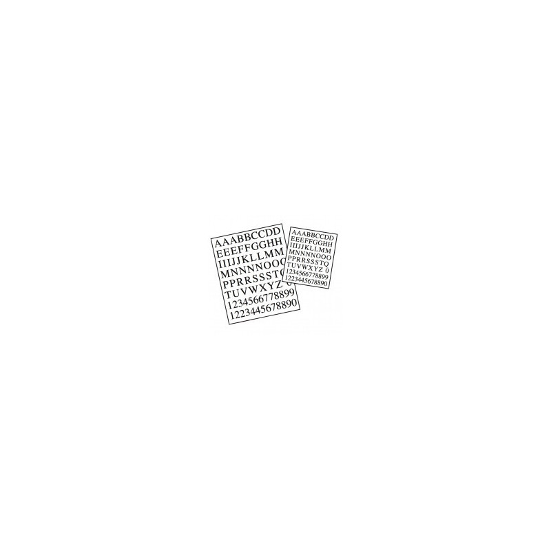 LETRAS Y NUMEROS EN FOTGRABADO (ALTURA 10MM) - AMATI 565002 LETRAS Y NUMEROS EN FOTGRABADO (ALTURA 10MM) - AMATI 565002