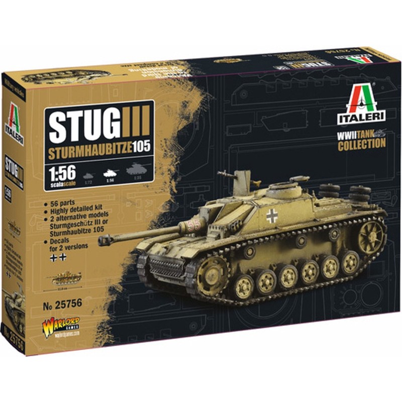 CAÑON DE ASALTO SD.KFZ. 142/1 STUG III G -Escala 1/56- Italeri 25756 CAÑON DE ASALTO SD.KFZ. 142/1 STUG III G -Escala 1/56- Italeri 25756