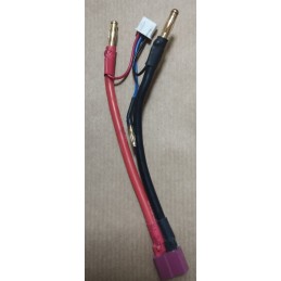 ADAPTADOR DEAN A BANANA 4mm CON CONECTOR DE EQUILIBRADO 2S