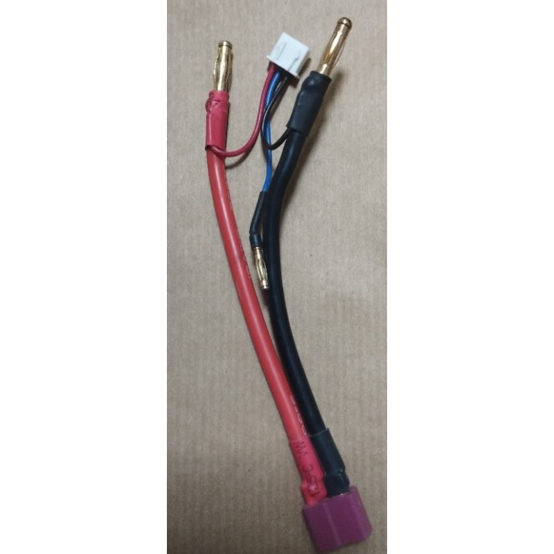 ADAPTADOR DEAN A BANANA 4mm CON CONECTOR DE EQUILIBRADO 2S ADAPTADOR DEAN A BANANA 4mm CON CONECTOR DE EQUILIBRADO 2S