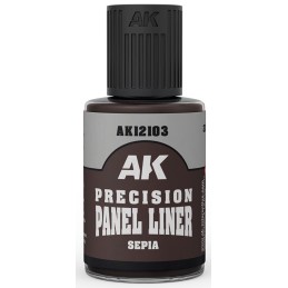 PRECISION PANEL LINER SEPIA (30 ml) - AK Interactive 12103