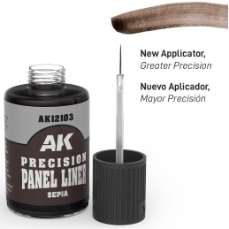 PRECISION PANEL LINER SEPIA (30 ml) - AK Interactive 12103 PRECISION PANEL LINER SEPIA (30 ml) - AK Interactive 12103