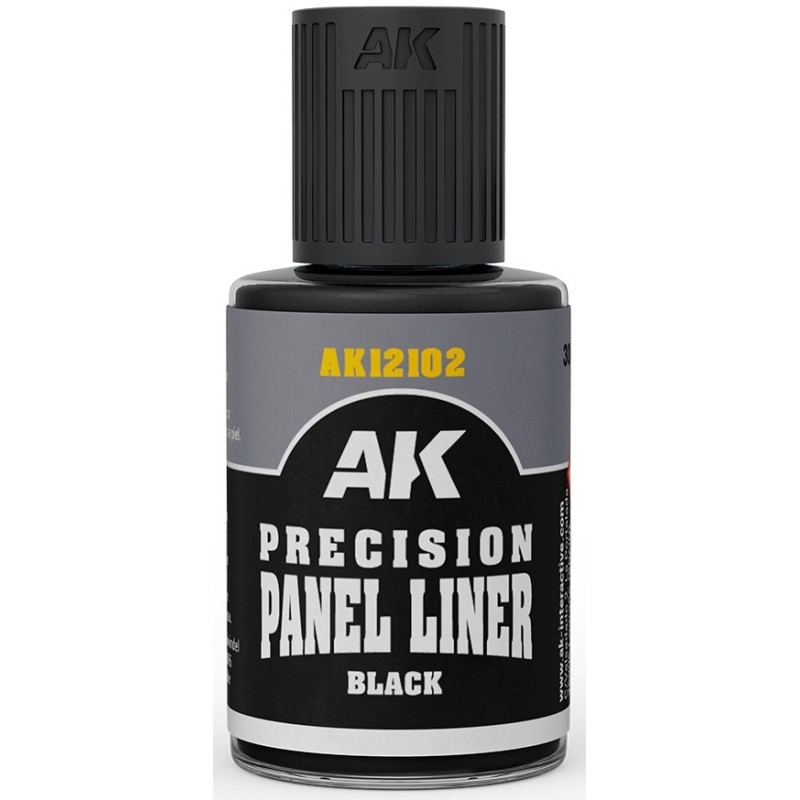 PRECISION PANEL LINER NEGRO (30 ml) - AK Interactive 12102 PRECISION PANEL LINER NEGRO (30 ml) - AK Interactive 12102