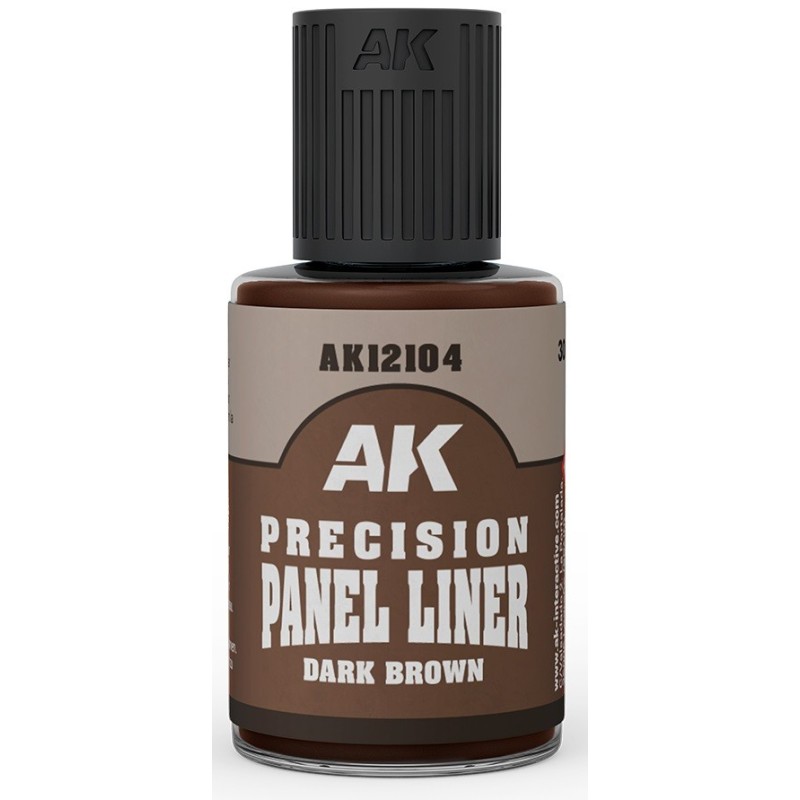 PRECISION PANEL LINER MARRON OSCURO (30 ml) - AK Interactive 12104 PRECISION PANEL LINER MARRON OSCURO (30 ml) - AK Interactive 12104