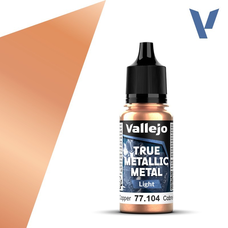 Vallejo True Metallic Metal 104 LUZ COBRE ANTIGUO (18ml) - Acrilicos Vallejo 77104 Vallejo True Metallic Metal 104 LUZ COBRE ANTIGUO (18ml) - Acrilicos Vallejo 77104