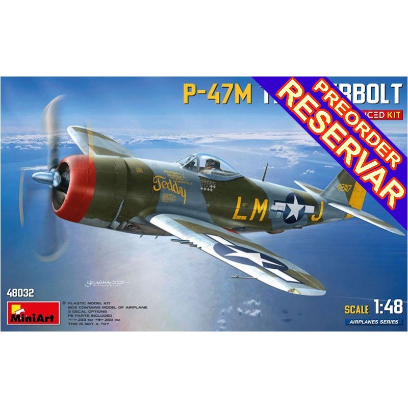 REPUBLIC P-47 M Thunderbolt (Advanced Kit) -Escala 1/48- MiniArt 48032 REPUBLIC P-47 M Thunderbolt (Advanced Kit) -Escala 1/48- MiniArt 48032