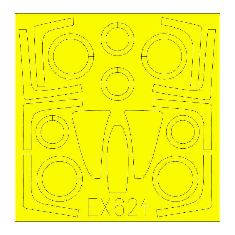 MASCARAS CABINA F-14 D -Escala 1/48- Eduard EX624 MASCARAS CABINA F-14 D -Escala 1/48- Eduard EX624