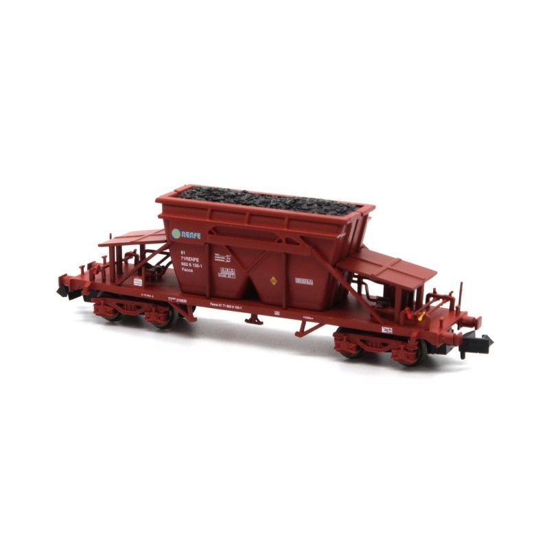 VAGON TOLVA TT9 Faoos OXIDO - RENFE Epoca IV -Escala N / 1/160- MF Train N34925 VAGON TOLVA TT9 Faoos OXIDO - RENFE Epoca IV -Escala N / 1/160- MF Train N34925