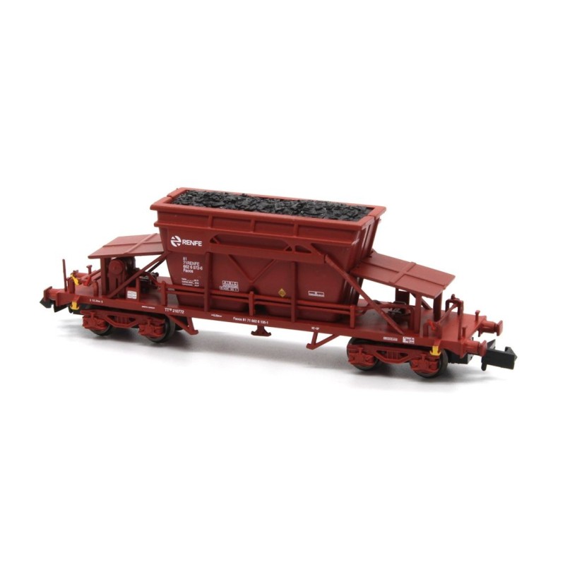 VAGON TOLVA TT9 Faoos OXIDO - RENFE Epoca V -Escala N / 1/160- MF Train N34926 VAGON TOLVA TT9 Faoos OXIDO - RENFE Epoca V -Escala N / 1/160- MF Train N34926