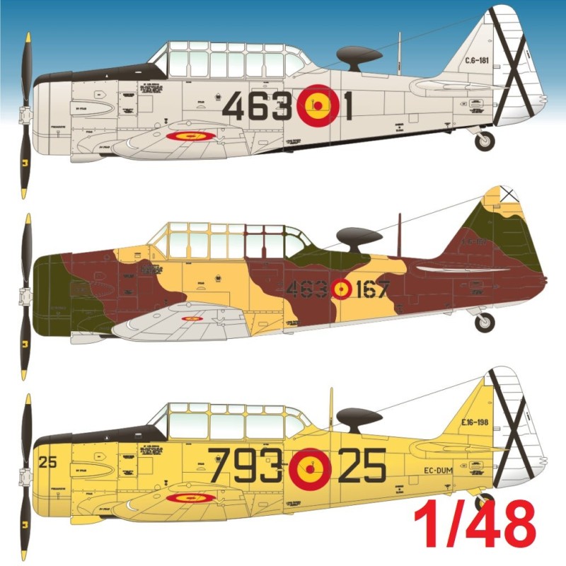 CALCAS T-6 D/G TEXAN -Escala 1/48 - Series Españolas SE1648 CALCAS T-6 D/G TEXAN -Escala 1/48 - Series Españolas SE1648