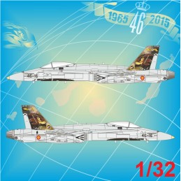 CALCAS EF-18 A HORNET (ALA 46) 50ª Aniversario Gando 1/48 - Series Españolas SE3432