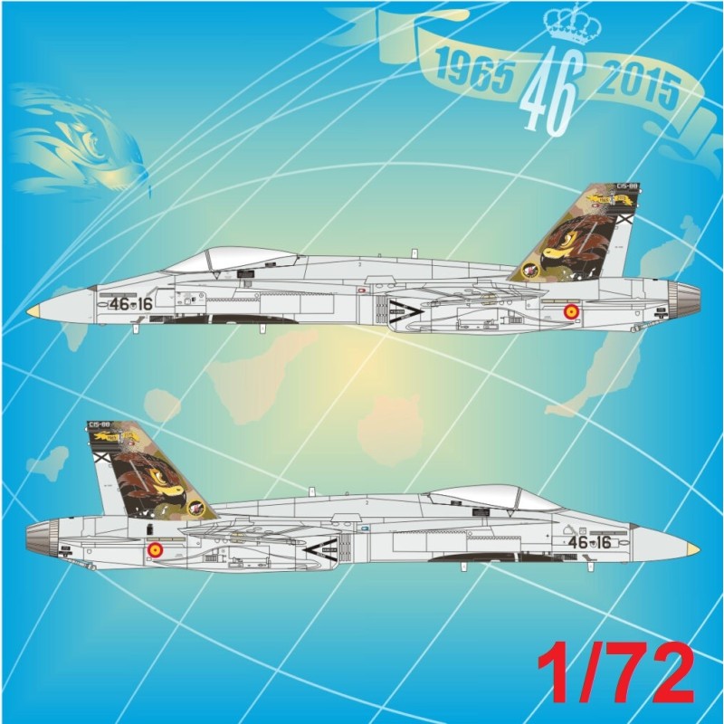CALCAS EF-18 A HORNET (ALA 46) 50ª Aniversario Gando 1/72 - Series Españolas SE3472