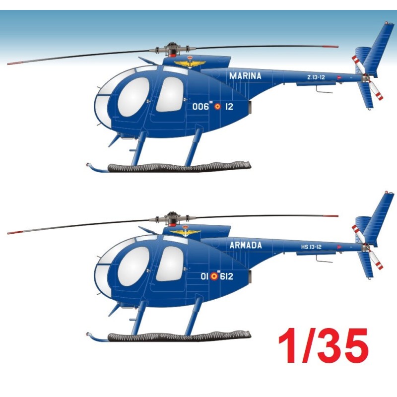 CALCAS HUGHES 500 M (6ª ESC. ARMADA) 1/35 - Series Españolas SE2635