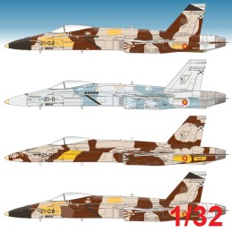 CALCAS SPANISH AGGRESSORS -EF-18 A HORNET- 1/32 - Series Españolas SE1032