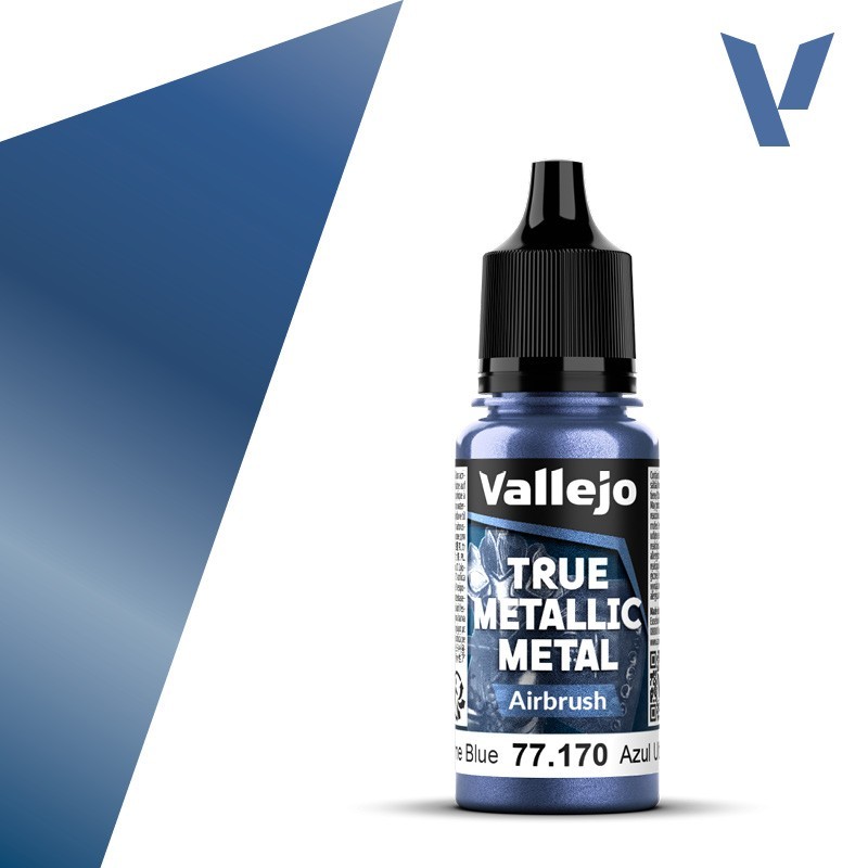 Vallejo True Metallic Metal 170 AEROGRAFO AZUL ULTRAMAR (18ml) - Acrilicos Vallejo 77170 Vallejo True Metallic Metal 170 AEROGRAFO AZUL ULTRAMAR (18ml) - Acrilicos Vallejo 77170