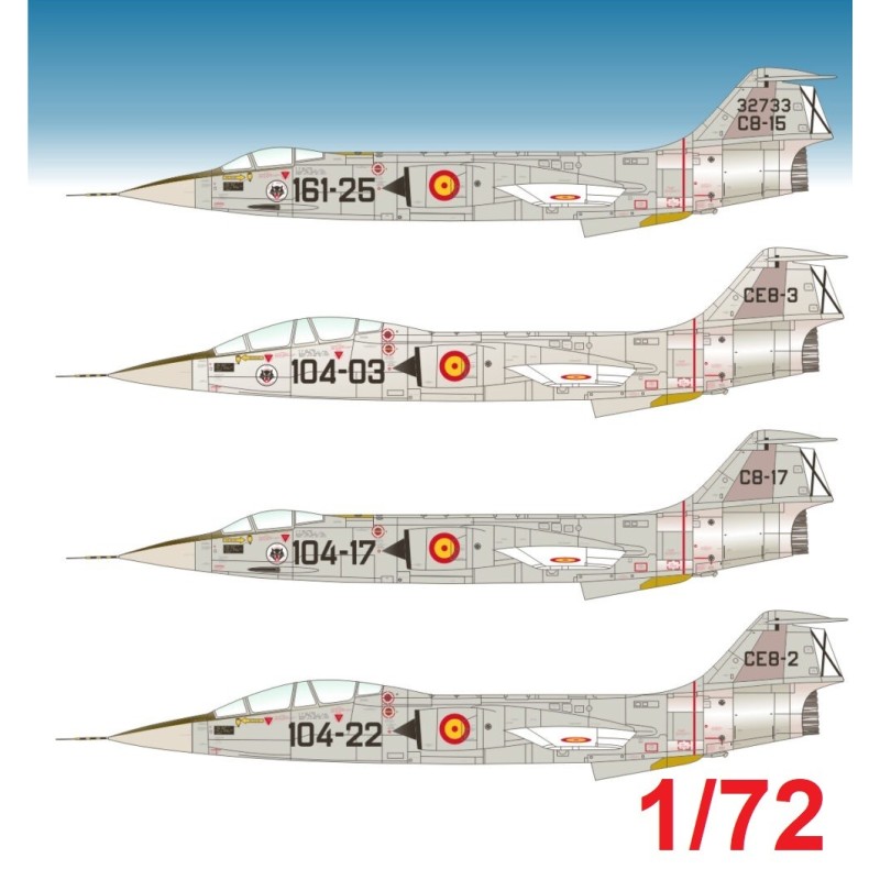 CALCAS F-104 G / TF-104 G (TORREJON) 1/72 - Series Españolas SE2372