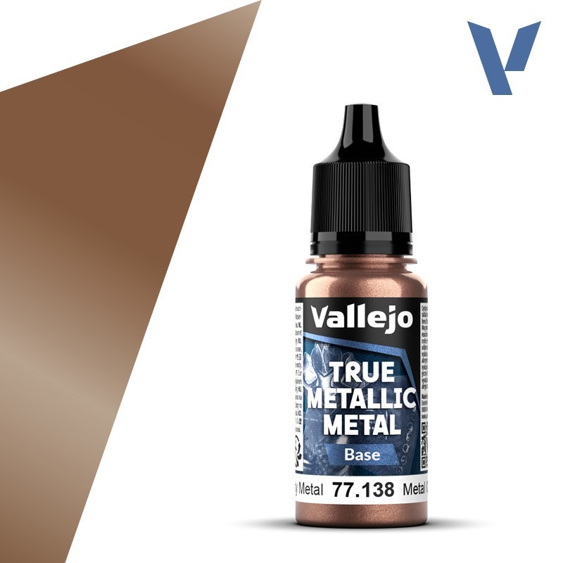 Vallejo True Metallic Metal 138 BASE METAL OXIDADO (18ml) - Acrilicos Vallejo 77138 Vallejo True Metallic Metal 138 BASE METAL OXIDADO (18ml) - Acrilicos Vallejo 77138