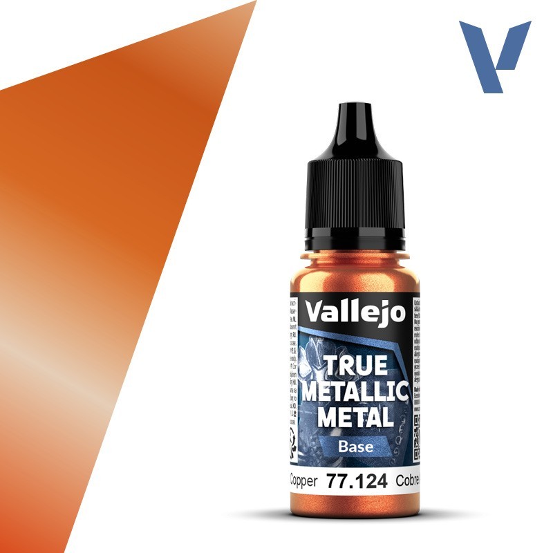 Vallejo True Metallic Metal 124 BASE COBRE ANTIGUO (18ml) - Acrilicos Vallejo 77124 Vallejo True Metallic Metal 124 BASE COBRE ANTIGUO (18ml) - Acrilicos Vallejo 77124