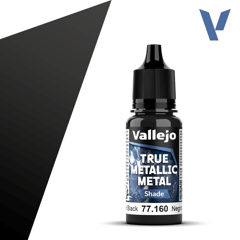 Vallejo True Metallic Metal 160 SOMBRA NEGRO OBSIDIANA (18ml) - Acrilicos Vallejo 77160 Vallejo True Metallic Metal 160 SOMBRA NEGRO OBSIDIANA (18ml) - Acrilicos Vallejo 77160