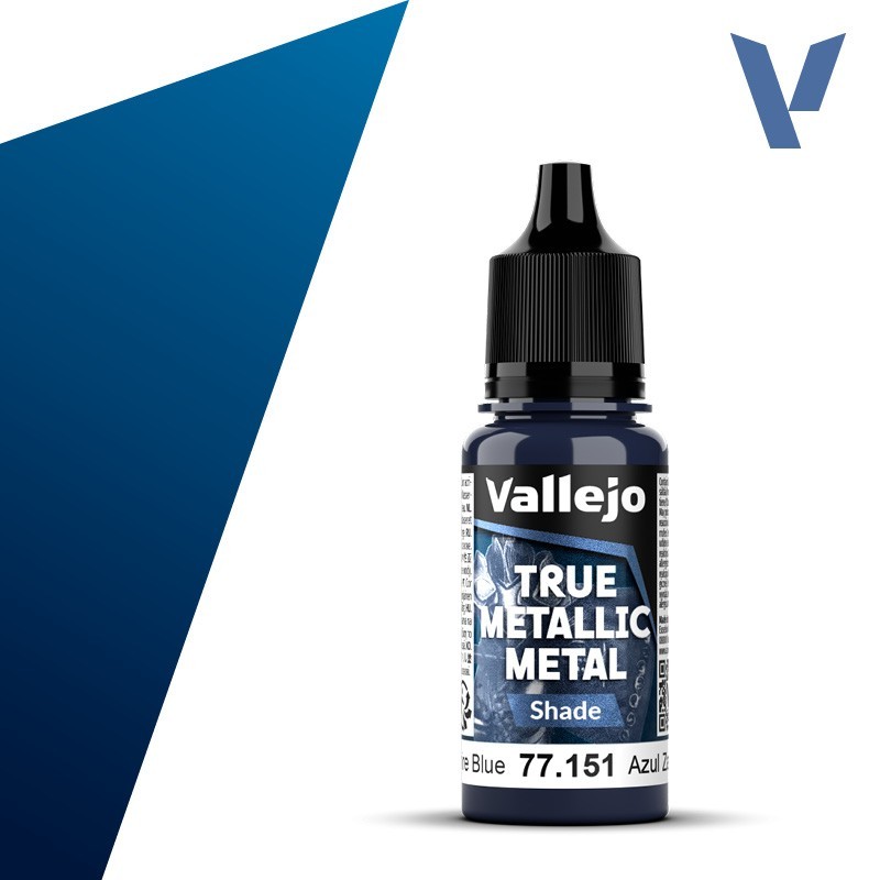 Vallejo True Metallic Metal 151 SOMBRA AZUL ZAFIRO (18ml) - Acrilicos Vallejo 77151 Vallejo True Metallic Metal 151 SOMBRA AZUL ZAFIRO (18ml) - Acrilicos Vallejo 77151