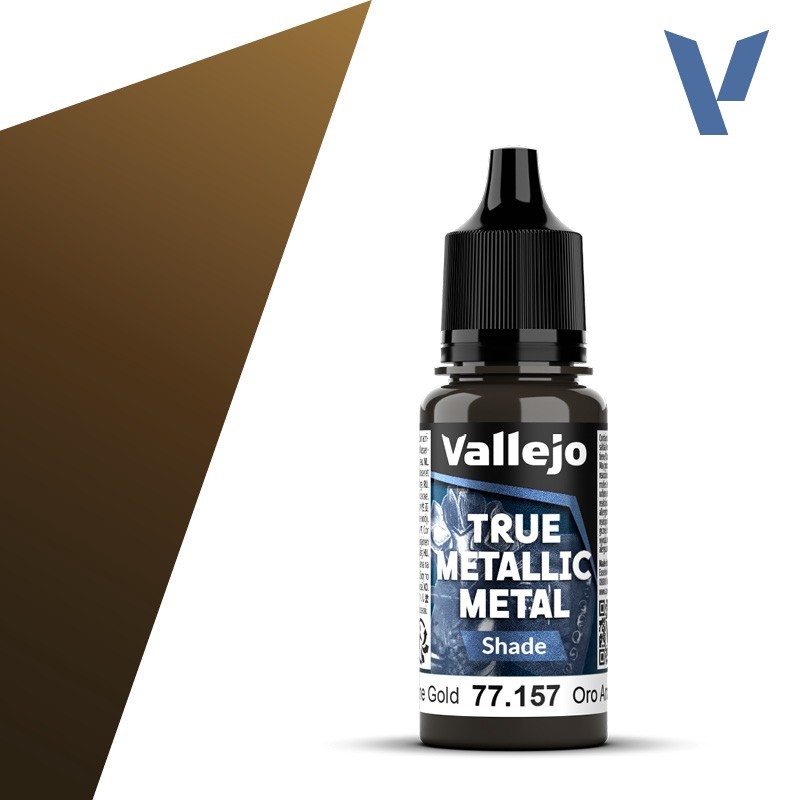 Vallejo True Metallic Metal 157 SOMBRA ORO ARCANO (18ml) - Acrilicos Vallejo 77157 Vallejo True Metallic Metal 157 SOMBRA ORO ARCANO (18ml) - Acrilicos Vallejo 77157