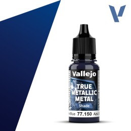 Vallejo True Metallic Metal 150 SOMBRA AZUL ULTRAMAR (18ml) - Acrilicos Vallejo 77150