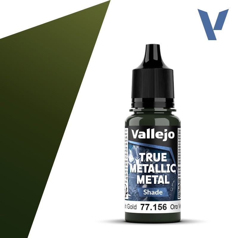 Vallejo True Metallic Metal 156 SOMBRA ORO VERDE (18ml) - Acrilicos Vallejo 77156 Vallejo True Metallic Metal 156 SOMBRA ORO VERDE (18ml) - Acrilicos Vallejo 77156