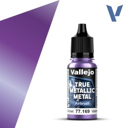 Vallejo True Metallic Metal 169 AEROGRAFO VIOLETA CELESTIAL (18ml) - Acrilicos Vallejo 77169