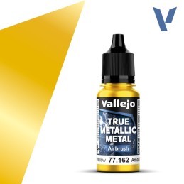 Vallejo True Metallic Metal 162 AEROGRAFO ORO RADIANTE (18ml) - Acrilicos Vallejo 77162