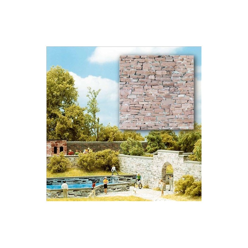 CARTULINA MURO PIEDRA CALIZA (210 x 148 mm) 2 unidades -Escala 1/87 - h0- Busch 7423 CARTULINA MURO PIEDRA CALIZA (210 x 148 mm) 2 unidades -Escala 1/87 - h0- Busch 7423