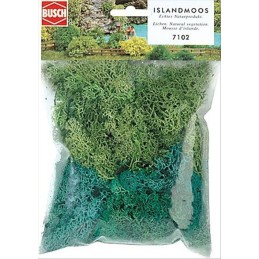 MUSGO DE ISLANDIA VERDES SURTIDOS (35 gr) - Busch 7102