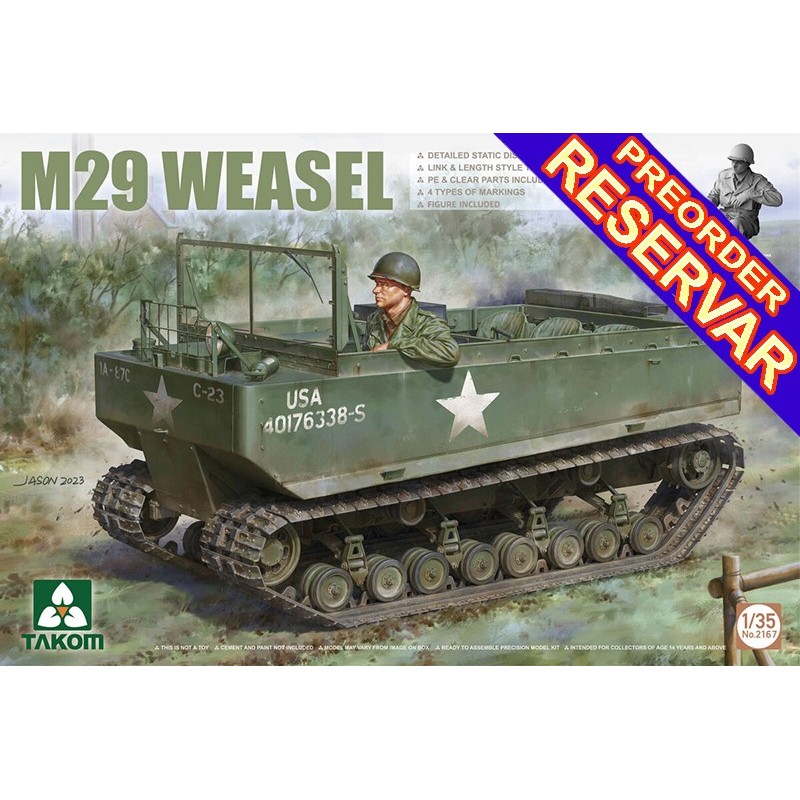 TRACTOR M-9 WEASEL -Escala 1/35- Takom 2167 TRACTOR M-9 WEASEL -Escala 1/35- Takom 2167