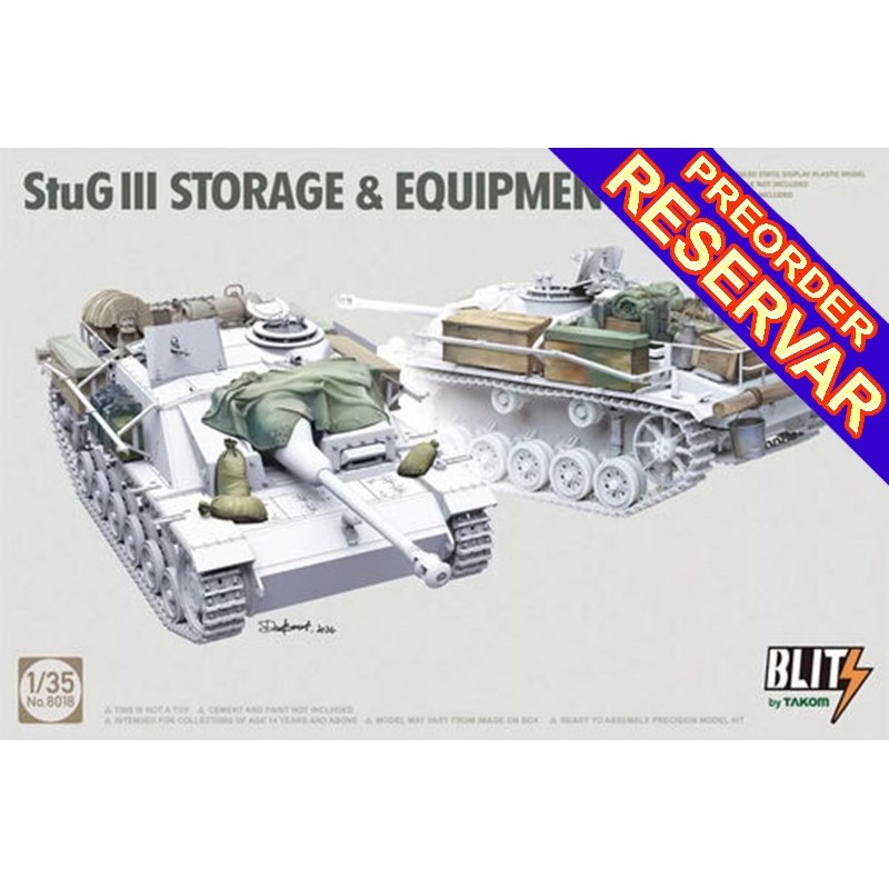 EQUIPO & ACCESORIOS STUG III -Escala 1/35- Takom 8018 EQUIPO & ACCESORIOS STUG III -Escala 1/35- Takom 8018
