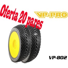 LOTE 20 PAREJAS DE RUEDAS CUT-OFF VP PRO VP802 (10 COCHES COMPLETOS)