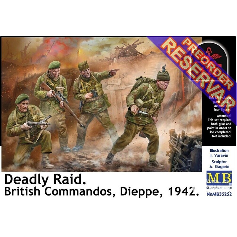 COMANDO BRITANICOS "Deadly Raid - Dieppe 1942" -Escala 1/35- Master Bo